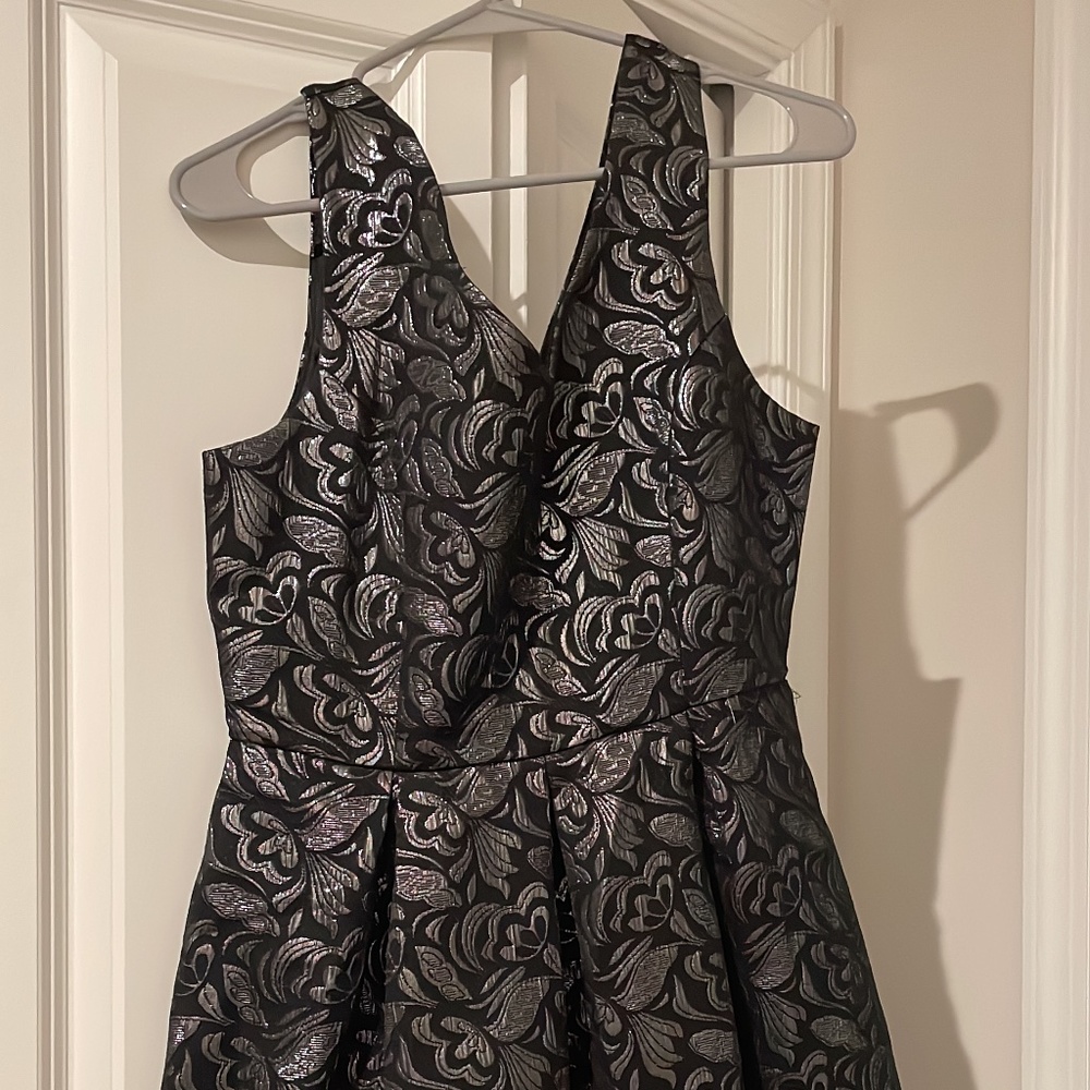 Black and silver dress